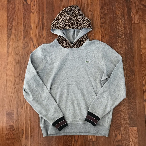 lacoste leopard hoodie